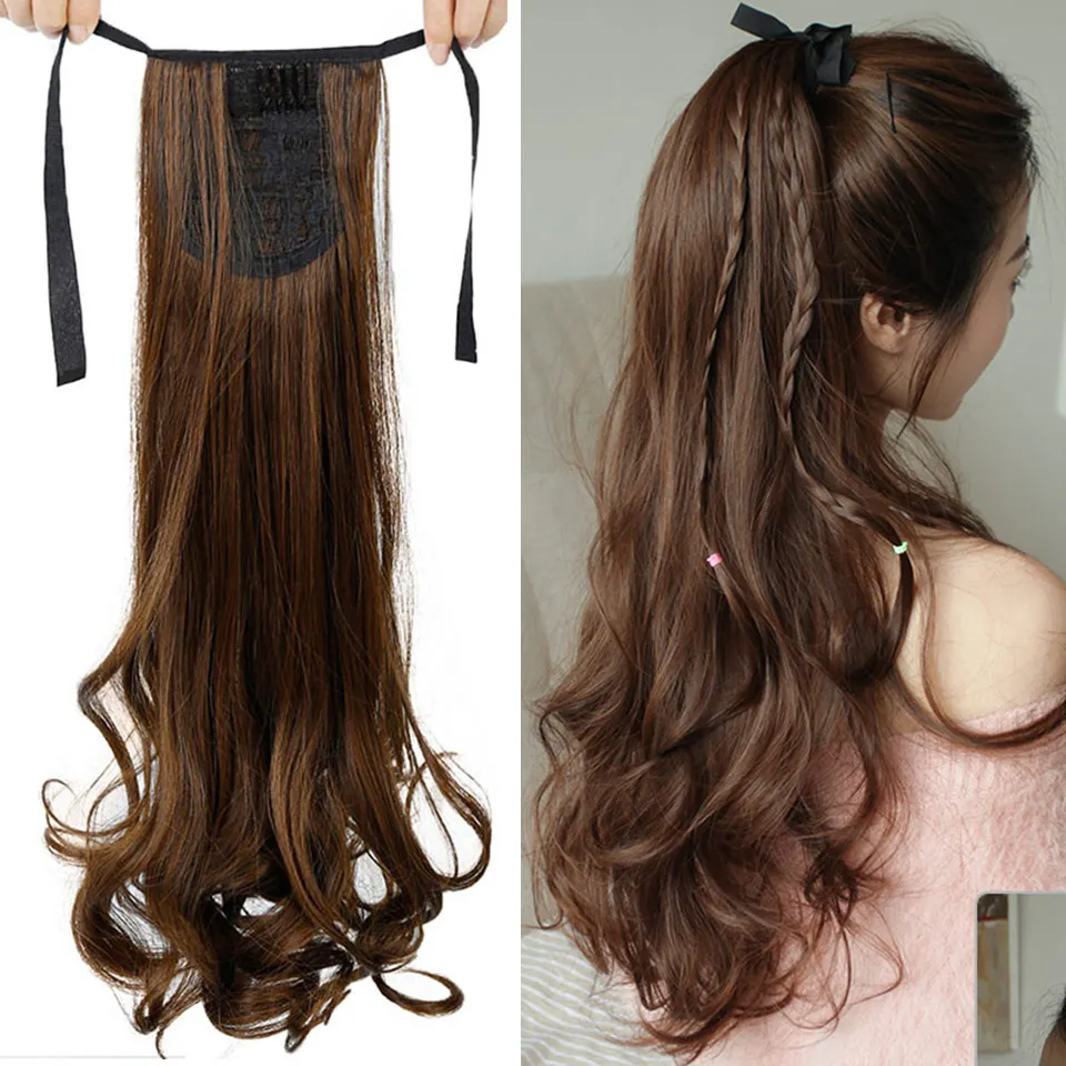 AIYEE Drawstring Ponytail 24" Hair Extensions Brown Black Heat Resistant Synthetic Hair Extensions Pony Tail Hair Extensions
AIYEE Drawstring Ponytail 24" Hair Extensions Brown Black Heat Resistant Synthetic Hair Extensions Pony Tail Hair Extensions