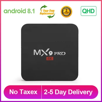 MX9Pro Smart TV Box Android 8.1 TV Box QHD 1GB RAM 8GB ROM 4K Media Player 2.4G Wifi 100M LAN MX9 Pro Set Top Box
MX9Pro Smart TV Box Android 8.1 TV Box QHD 1GB RAM 8GB ROM 4K Media Player 2.4G Wifi 100M LAN MX9 Pro Set Top Box