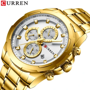 Men Watches Stainless Steel Auto Date Sport New Arrival CURREN Causal Style Business Quartz Wristwatch Band Relogio Masculino 
Men Watches Stainless Steel Auto Date Sport New Arrival CURREN Causal Style Business Quartz Wristwatch Band Relogio Masculino