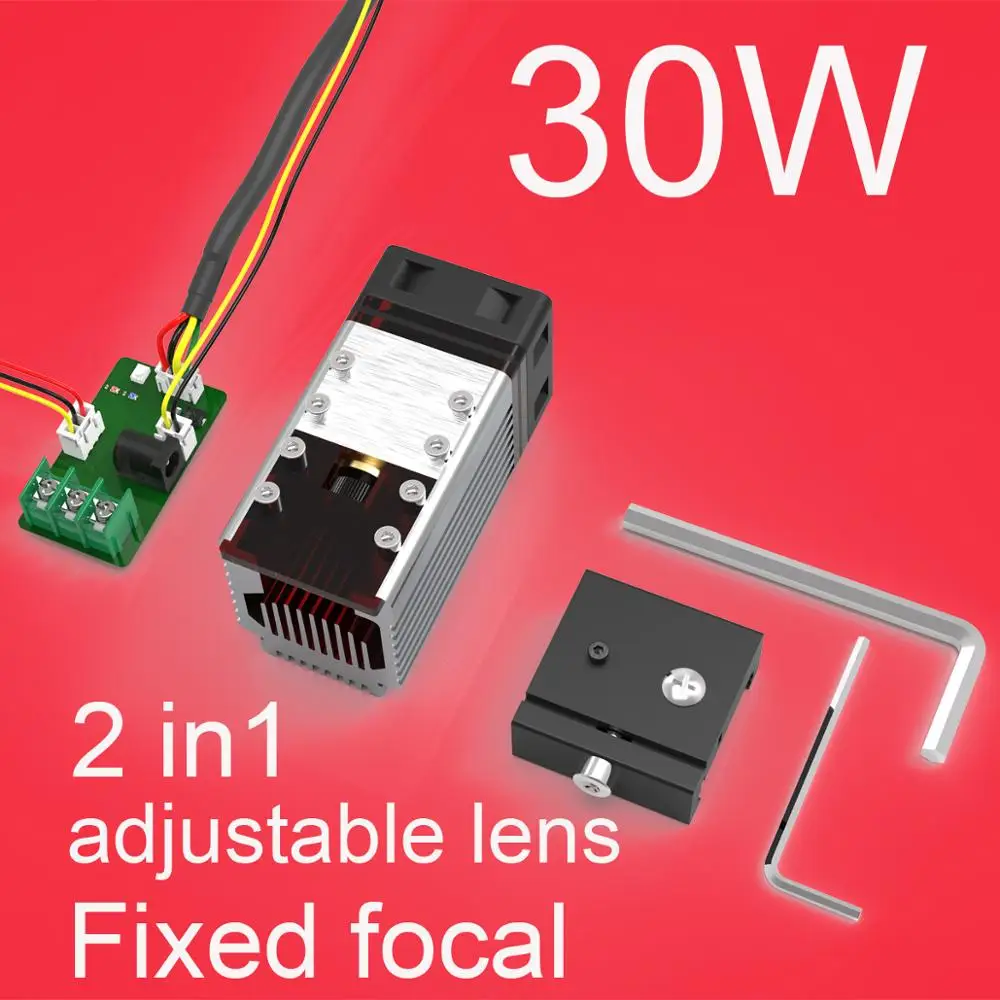 NEJE 30W Laser Module kits 450nm Laser TTL Module Set Laser Head for Laser Engraving Machine Engraver Wood Marking Cutting Tool
NEJE 30W Laser Module kits 450nm Laser TTL Module Set Laser Head for Laser Engraving Machine Engraver Wood Marking Cutting Tool