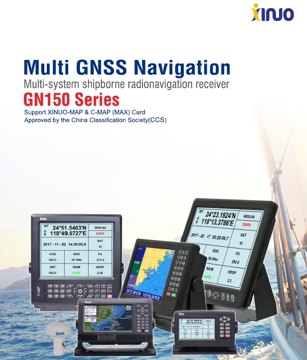 Xinuo GN150 GNSS multi system shipborne radionavigaiton receiver marine electronics GPS Beidou locator navigation communication
Xinuo GN150 GNSS multi system shipborne radionavigaiton receiver marine electronics GPS Beidou locator navigation communication