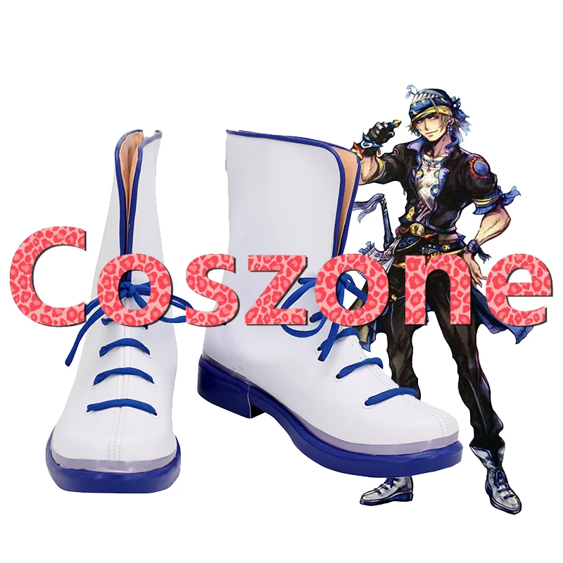 Фото Dissadia Final Fantasy NT Locke Cole Обувь для костюмированной вечеринки Ботинки на Хэллоуин