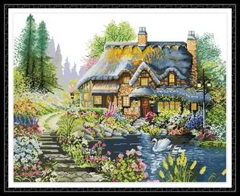 Villa in the forest Cross Stitch Pattern Counted Printed On Canvas 14CT 11CT DMC Embroidery thread kits DIY Cross-stitch Sets
Villa in the forest Cross Stitch Pattern Counted Printed On Canvas 14CT 11CT DMC Embroidery thread kits DIY Cross-stitch Sets