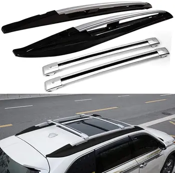 4Pcs Roof Rail Side Rail Roof Rack Cross Bars Crossbar Aluminum Fit for Toyota- Highlander Kluger 2014-2019 - Black & Silver
4Pcs Roof Rail Side Rail Roof Rack Cross Bars Crossbar Aluminum Fit for Toyota- Highlander Kluger 2014-2019 - Black & Silver