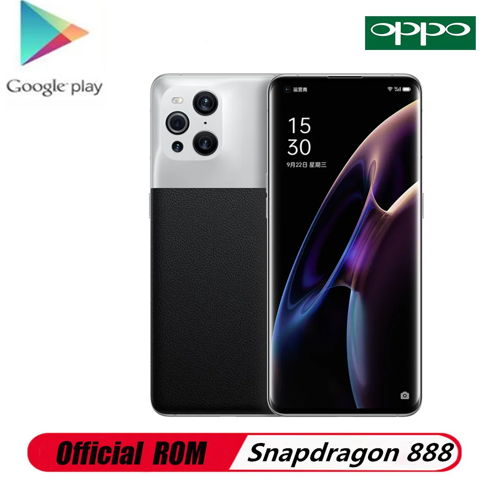 Original OPPO Find X3 Pro Lensman Photograper Edition Mobile Phone ColorOS 12 IP68 Full Screen 6.7" 120HZ 50MP 16GB RAM 512G ROM |
