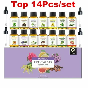 Pyrrla 8ml 14pcs Pure Plant Essential Oils Gift Set with Oil Dropper Tea Tree Lavender Peppermint Ylang Jasmine Orange Vanilla
Pyrrla 8ml 14pcs Pure Plant Essential Oils Gift Set with Oil Dropper Tea Tree Lavender Peppermint Ylang Jasmine Orange Vanilla