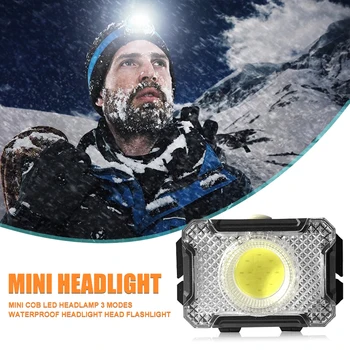 Ultralight Mini COB LED Headlamp 3 Modes Durable Head Light for Head-Mounted Outdoor Camping Night Fishing Supplies
Ultralight Mini COB LED Headlamp 3 Modes Durable Head Light for Head-Mounted Outdoor Camping Night Fishing Supplies