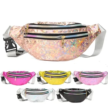 3-Zipper Pocket Female Holographic Fanny Pack Silver Sequined Waist Pack For Women Laser Chest Bum Hologram Bags
3-Zipper Pocket Female Holographic Fanny Pack Silver Sequined Waist Pack For Women Laser Chest Bum Hologram Bags