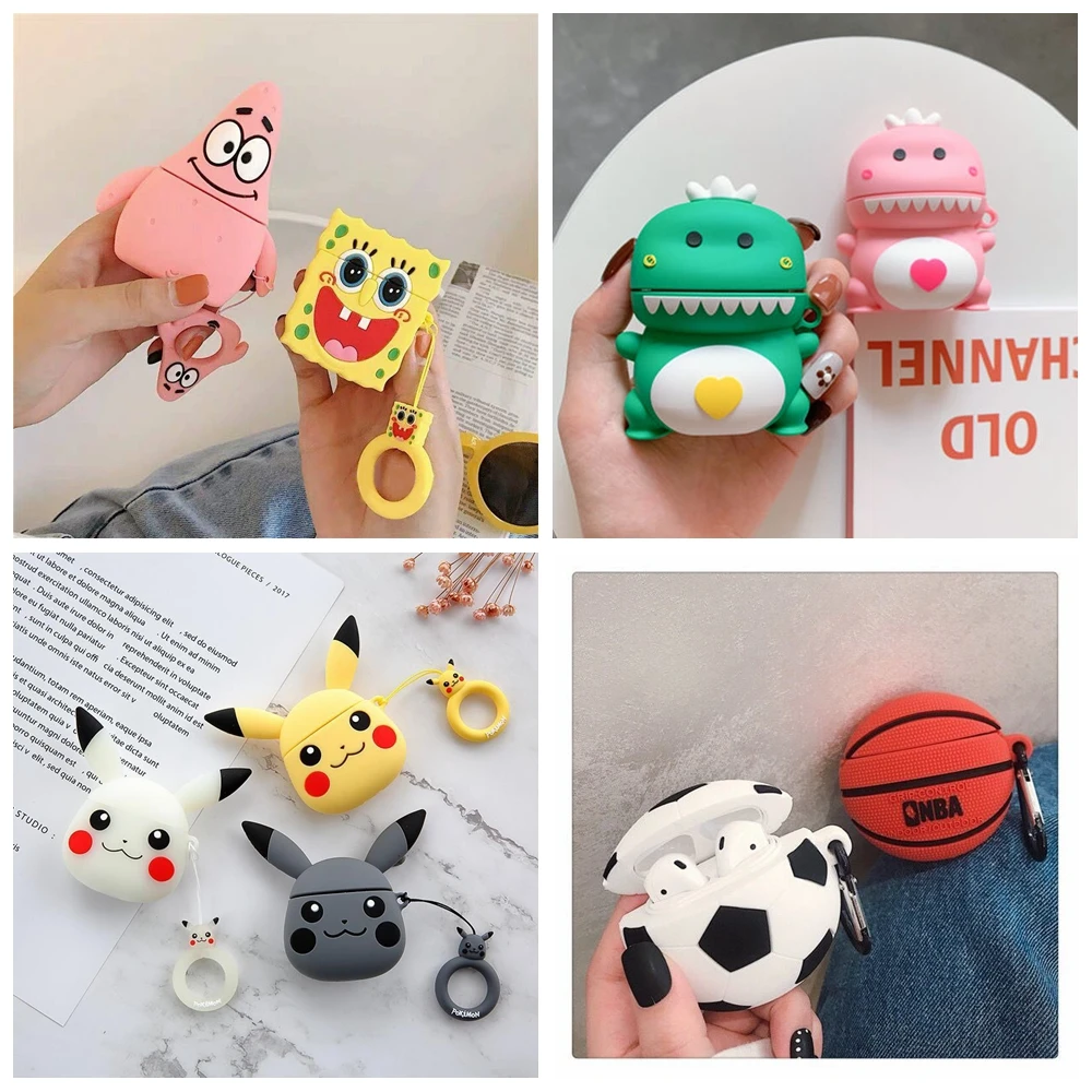 Cute Pika Silicone Cover For Apple Airpods airpods2 Case Couple Wireless Headset Vintage Earphones Case on Original Headphones
Cute Pika Silicone Cover For Apple Airpods airpods2 Case Couple Wireless Headset Vintage Earphones Case on Original Headphones