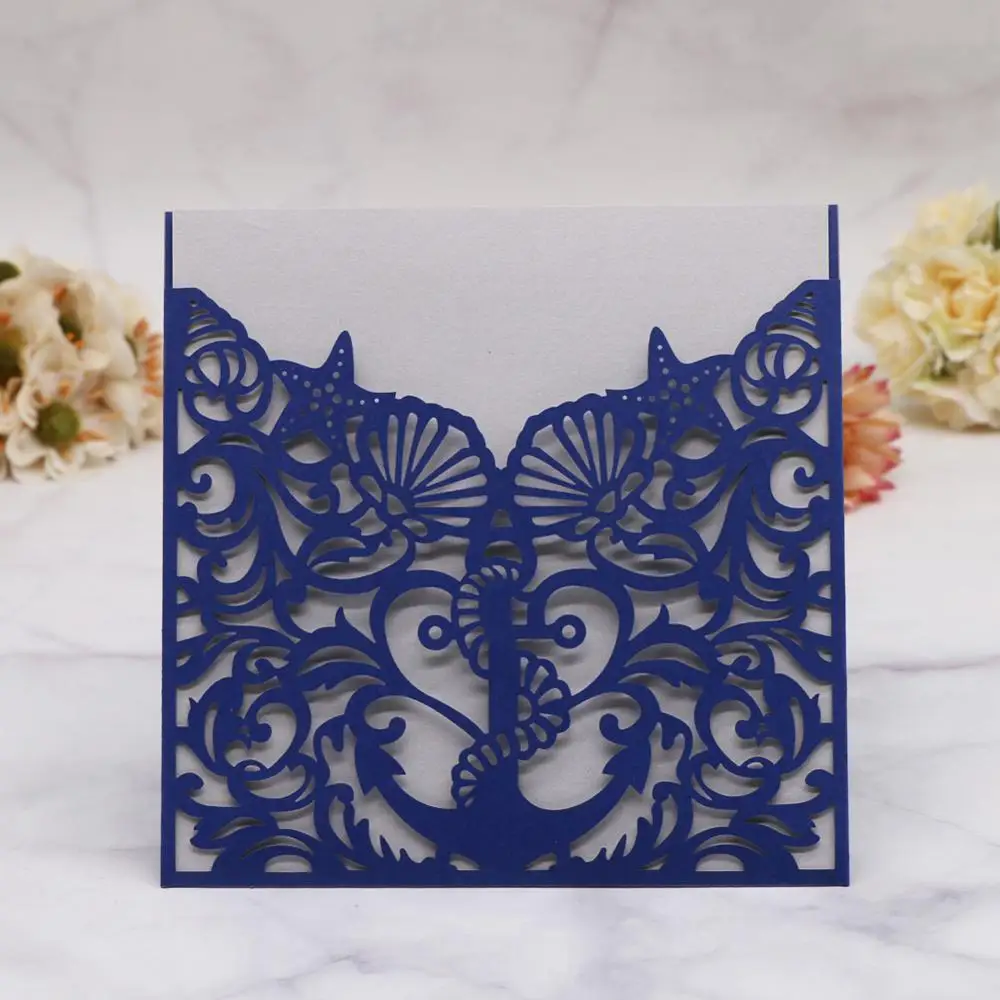 25pcs/lot Marine Theme Wedding Invitations Card Sea Horse And Shell Patterns Quinceanera Decorations Birthday Anniversary Party
25pcs/lot Marine Theme Wedding Invitations Card Sea Horse And Shell Patterns Quinceanera Decorations Birthday Anniversary Party