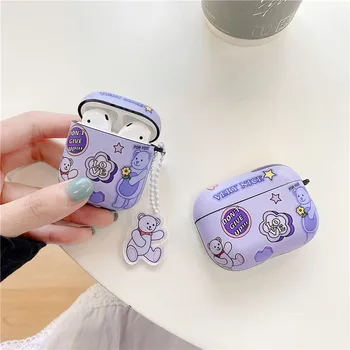 Cute Bear Earphone Case For Apple AirPods 3 2 1 Charging Box Capa For air pods Pro Cases Funny IMD Headphone Protection Covers
Cute Bear Earphone Case For Apple AirPods 3 2 1 Charging Box Capa For air pods Pro Cases Funny IMD Headphone Protection Covers