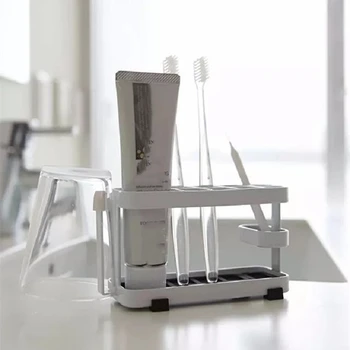 Multifunctional Toothbrush Holder Toothpaste Storage Rack Razor Toothbrush Holder Bathroom Storage Box
Multifunctional Toothbrush Holder Toothpaste Storage Rack Razor Toothbrush Holder Bathroom Storage Box