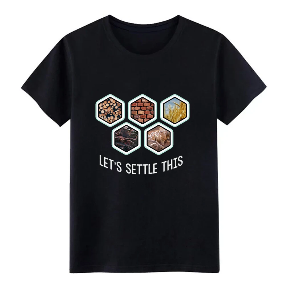 

let s settle th is settlers of catan t shirt Designing tee shirt O Neck Trend Sunlight Funny Casual Spring Family shirt Long Sle