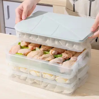 Transparent Multi-layer Stackable Kitchen Dumpling Storage Box Leak Proof Fruit Egg Storage Case Food Container Organizer
Transparent Multi-layer Stackable Kitchen Dumpling Storage Box Leak Proof Fruit Egg Storage Case Food Container Organizer