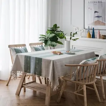 Three-tone Plaid Decorative Linen Tablecloth With Tassel Waterproof Oilproof Thicken Rectangular Wedding Dining Tea Table Cloth
Three-tone Plaid Decorative Linen Tablecloth With Tassel Waterproof Oilproof Thicken Rectangular Wedding Dining Tea Table Cloth