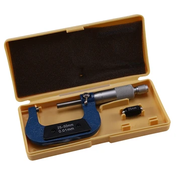 25-50mm/ 0.01mm Metric External Outside Micrometer Caliper Precision Gauge Measuring Tools Micrometer
25-50mm/ 0.01mm Metric External Outside Micrometer Caliper Precision Gauge Measuring Tools Micrometer