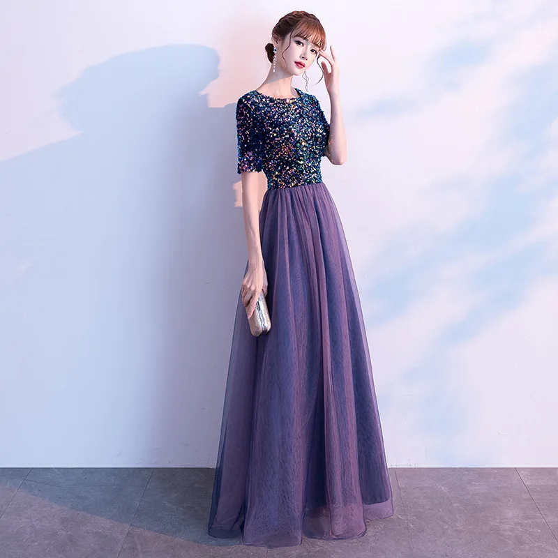 Mingli Tengda Evening Long Dresses Woman Colorful Sequins O Neck Short Sleeves Robe De Soiree Formal Red Wine Dress Party Bean
Mingli Tengda Evening Long Dresses Woman Colorful Sequins O Neck Short Sleeves Robe De Soiree Formal Red Wine Dress Party Bean