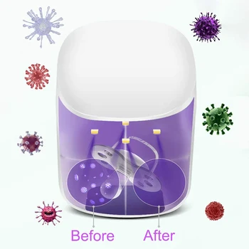 2020 Portable UV Sterilizers 59s Fast Ultraviolet Light Disinfection Cabinet for Mini Nail Tools Toothbrush Nipple Earring Watch
2020 Portable UV Sterilizers 59s Fast Ultraviolet Light Disinfection Cabinet for Mini Nail Tools Toothbrush Nipple Earring Watch