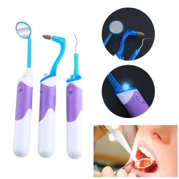 1Set Tooth Stain Eraser Dental Mirror Plaque Remover Bright Durable Dentist With LED Light Reusable Oral Care Tool 
1Set Tooth Stain Eraser Dental Mirror Plaque Remover Bright Durable Dentist With LED Light Reusable Oral Care Tool
