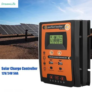 Solar Charge Controller USB LCD Display Solar Panel Battery Regulator Dual MPPT Solar Charge Controller Home Garden Tool 50A 70A
Solar Charge Controller USB LCD Display Solar Panel Battery Regulator Dual MPPT Solar Charge Controller Home Garden Tool 50A 70A