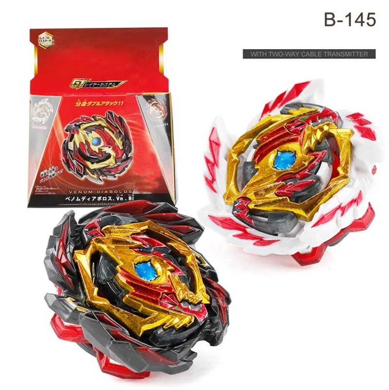 

B-X TOUPIE BURST BEYBLADE SPINNING TOP GT B-145 DX Venom Diaboros.Vn.Bl w/ Booster with Two-way Cable Transmitter Children Toys