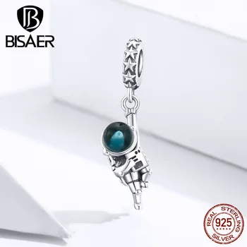 Astronaut Pendant BISAER Real 925 Sterling Silver aviation Astronaut Dream Beads Charms for original silver 925 Jewelry EFC202
Astronaut Pendant BISAER Real 925 Sterling Silver aviation Astronaut Dream Beads Charms for original silver 925 Jewelry EFC202