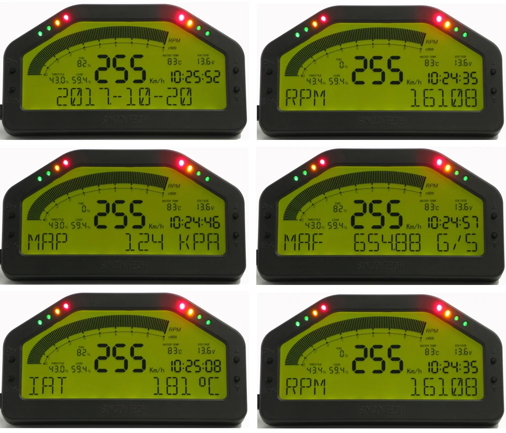9000 RPM Dashboard LCD Screen Rally Gauge Dash Race Display Bluetooth Sensor OBD2 Panels YC101527
9000 RPM Dashboard LCD Screen Rally Gauge Dash Race Display Bluetooth Sensor OBD2 Panels YC101527