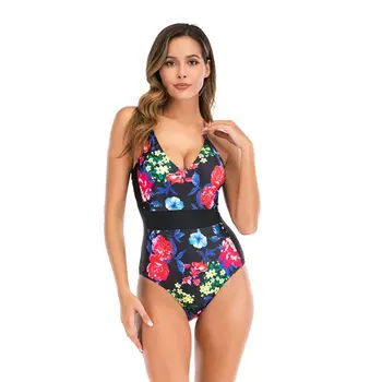 Women Bikini Swim Suit Fashion Red Floral Print Sexy Swimming Bodysuit Sexy Ruched Slim Bathing Suit For Female
Women Bikini Swim Suit Fashion Red Floral Print Sexy Swimming Bodysuit Sexy Ruched Slim Bathing Suit For Female