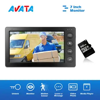 7 Inch Video Intercom Monitor for the Apartment with 32GB SD Card Support Motion Detection Message for Home Village Security
7 Inch Video Intercom Monitor for the Apartment with 32GB SD Card Support Motion Detection Message for Home Village Security
