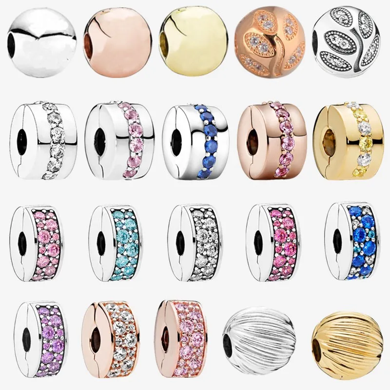 Authentic S925 Sterling Silver Color Inlaid Cz Fixing Clip Is Suitable For The Original Pandora Women's Bracelet
Authentic S925 Sterling Silver Color Inlaid Cz Fixing Clip Is Suitable For The Original Pandora Women's Bracelet