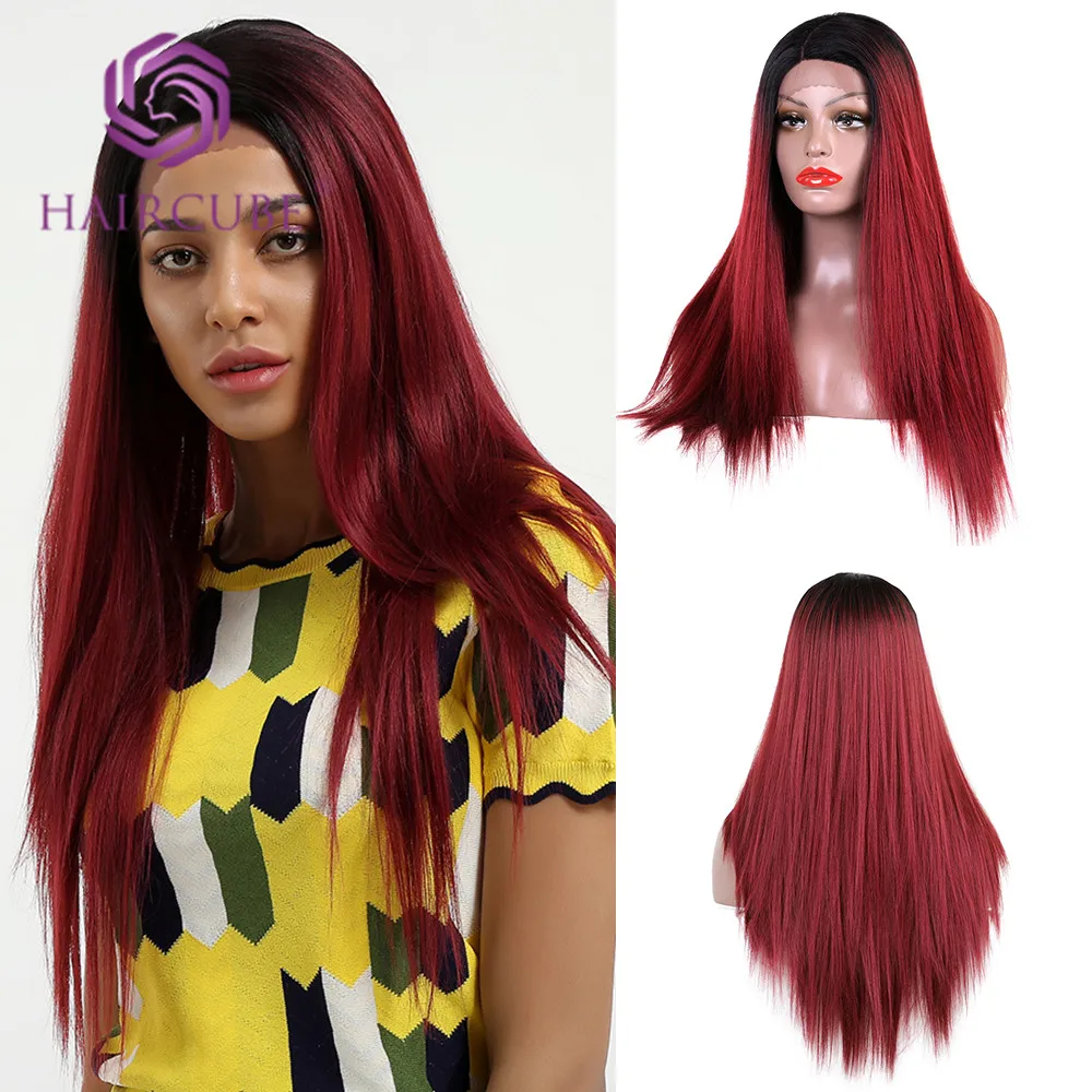 Haircube Ombre Red Long Straight Hair Lace Front Wig Heat Resistant Synthetic Lace Front Wigs for Black Women
Haircube Ombre Red Long Straight Hair Lace Front Wig Heat Resistant Synthetic Lace Front Wigs for Black Women