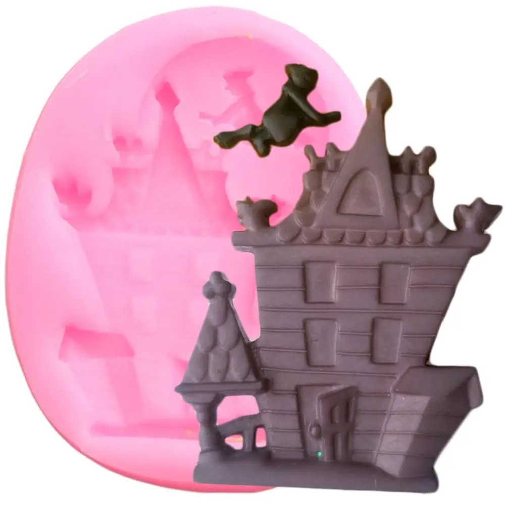 Halloween Ghost House Silicone Molds Haunted House Cupcake Topper Fondant Cake Decorating Tools Candy Chocolate Gumpaste Moulds
Halloween Ghost House Silicone Molds Haunted House Cupcake Topper Fondant Cake Decorating Tools Candy Chocolate Gumpaste Moulds