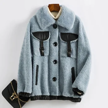 Real Fur Coat Women Sheep Shearing 100% Wool Jacket Women Korean Autumn Winter Coat Women Clothes 2020 Z-BP-803 YY1762
Real Fur Coat Women Sheep Shearing 100% Wool Jacket Women Korean Autumn Winter Coat Women Clothes 2020 Z-BP-803 YY1762