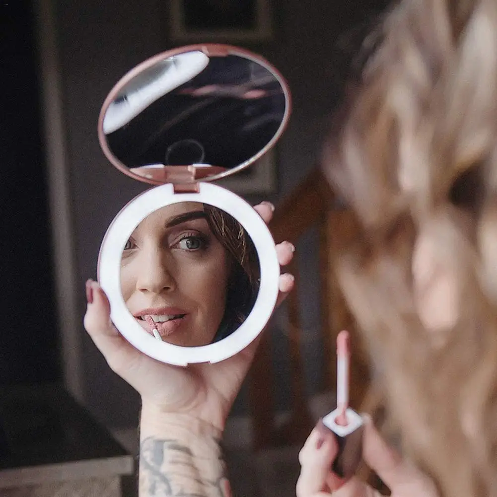 Portable Lighting Mirror 1X/5X Magnifying Professional Lighted Makeup Mirrors With Adjustable LED Light Touch Screen Mirrors For
Portable Lighting Mirror 1X/5X Magnifying Professional Lighted Makeup Mirrors With Adjustable LED Light Touch Screen Mirrors For