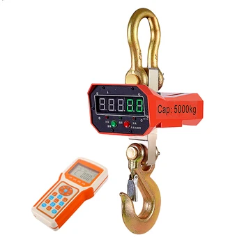 5T/5000kg OCS digital lifting scale red or green display aluminum shell wireless remote control Industrial weighing crane Scale
5T/5000kg OCS digital lifting scale red or green display aluminum shell wireless remote control Industrial weighing crane Scale