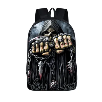 Cool Death Skull Backpack for Teenagers Children School Bags Men Rucksack Travel Bag Laptop Backpack Boy Book Bag 
Cool Death Skull Backpack for Teenagers Children School Bags Men Rucksack Travel Bag Laptop Backpack Boy Book Bag