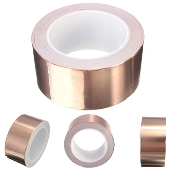 Copper Foil Tape - (50mm x 20m) - EMI Shielding Conductive Adhesive for Stained Glass,Paper Circuits,Electrical Repairs
Copper Foil Tape - (50mm x 20m) - EMI Shielding Conductive Adhesive for Stained Glass,Paper Circuits,Electrical Repairs