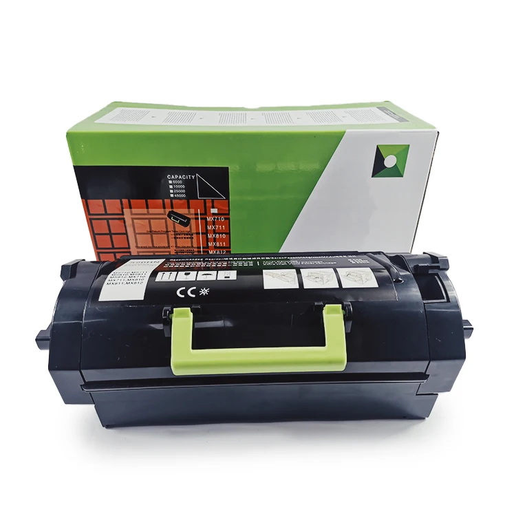 

for Lexmark MS710/MS810/MS811/MS812 Black High Yield Toner Cartridge 521H, 52D1H00, 52D1000 Estimated Yield 25,000 pages @ 5%