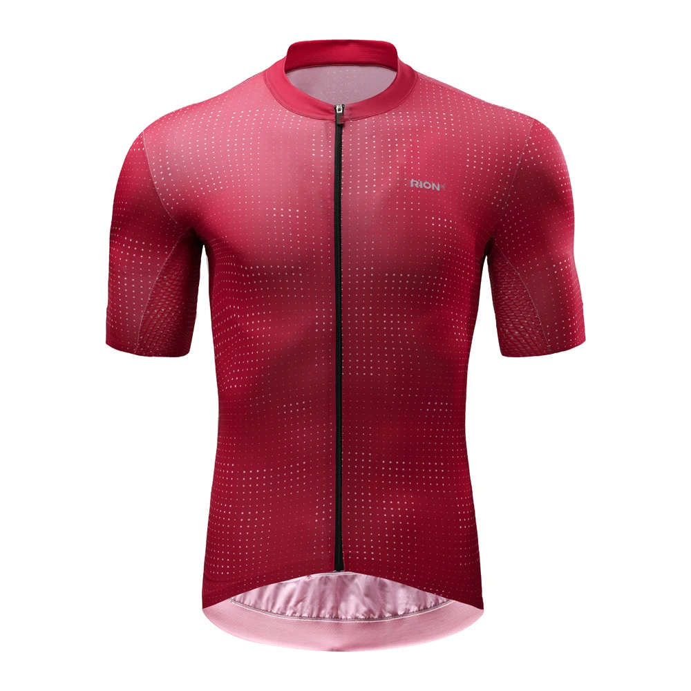 RION Men Cycling Jersey 2020 Short Sleeve MTB Road Bike Jersey Stripes Breathable Mountain Bicycle Jersey Maillot Ciclismo