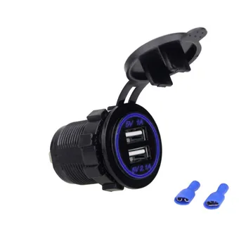 Dual USB Power Adapter Charger With Terminal Universal USB Charger For Motorcycle Car Truck Boat LED Lamp Mobile Phone Charger
Dual USB Power Adapter Charger With Terminal Universal USB Charger For Motorcycle Car Truck Boat LED Lamp Mobile Phone Charger
