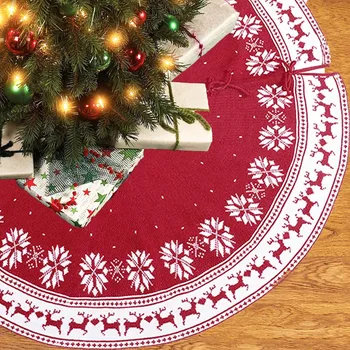 1PC 90CM Christmas Tree Skirt Elk Snowflake Tree Skirt Christmas Decorations for Home Office Wine Red Decor
1PC 90CM Christmas Tree Skirt Elk Snowflake Tree Skirt Christmas Decorations for Home Office Wine Red Decor