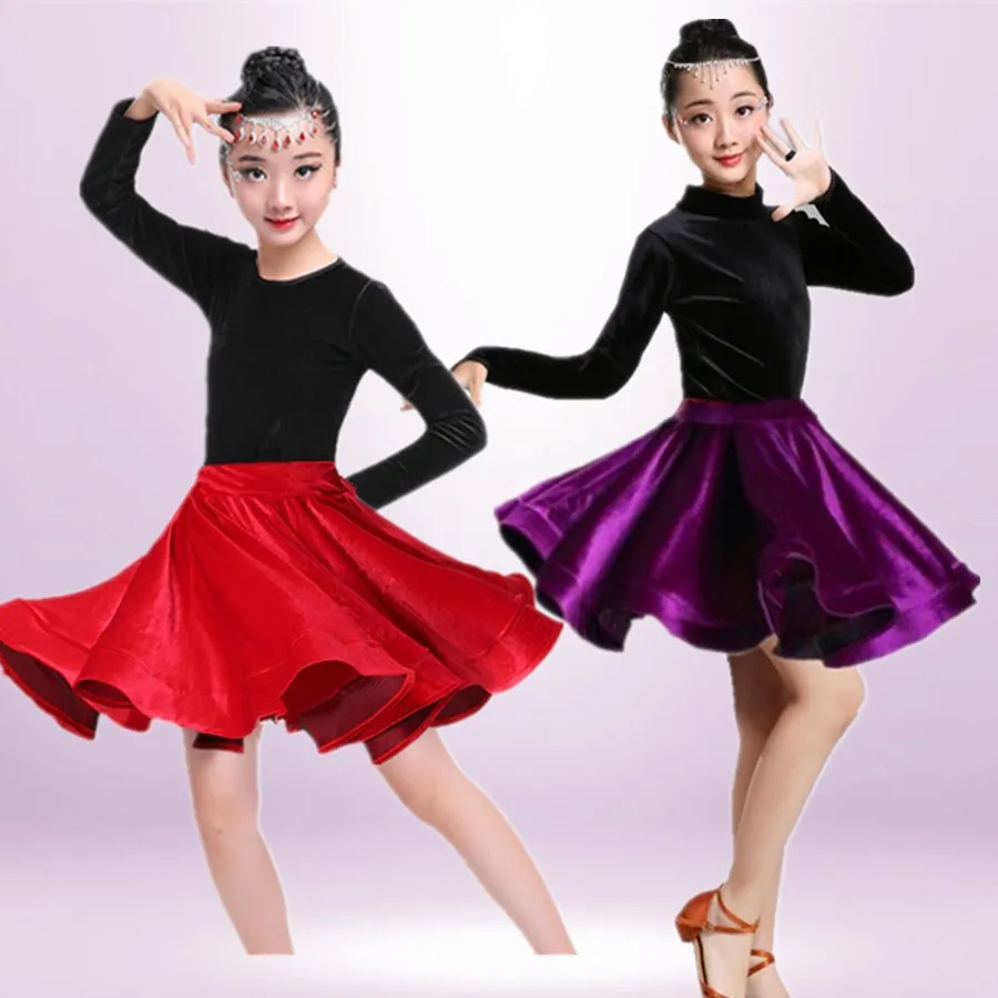 Modern Latin Tops Skirt Long Sleeve Girls Jazz Dancewear Costume Grade Examination Competition Performing Apparel Golden Velvet
Modern Latin Tops Skirt Long Sleeve Girls Jazz Dancewear Costume Grade Examination Competition Performing Apparel Golden Velvet