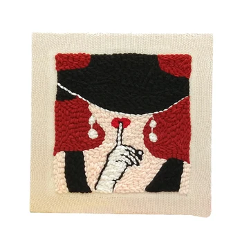 DIY Knitting Wool Rug Hooking Kit Handcraft Woolen Embroidery Creative Gift with Punch Needle Wooden Frame and Holder -Sexy Girl
DIY Knitting Wool Rug Hooking Kit Handcraft Woolen Embroidery Creative Gift with Punch Needle Wooden Frame and Holder -Sexy Girl