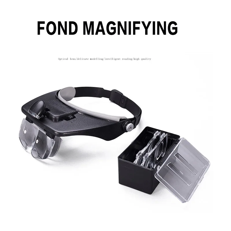 Headband Magnifier Lamp With Led 1.2x 1.8x 2.5x 3.5x Lluminated Loupe Repair Reading Jewelry Helmet Magnifying Glasses
Headband Magnifier Lamp With Led 1.2x 1.8x 2.5x 3.5x Lluminated Loupe Repair Reading Jewelry Helmet Magnifying Glasses