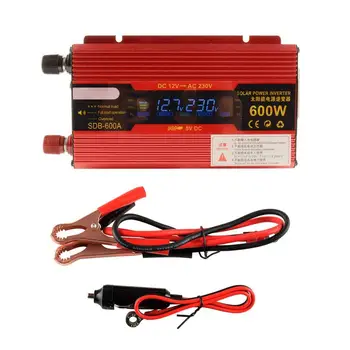 600W 12V/24V-220V LCD Display Car Power Inverter Converter Charger Adapter Modified Sine Wave with UK Plug
600W 12V/24V-220V LCD Display Car Power Inverter Converter Charger Adapter Modified Sine Wave with UK Plug