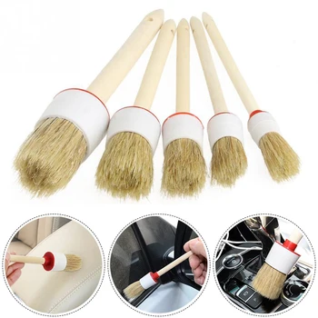 5pcs Premium Natural Fiber soft fur Plastic Handle Automotive Detail Brushes for Cleaning Wheels, Engine, Interior, Air Vents
5pcs Premium Natural Fiber soft fur Plastic Handle Automotive Detail Brushes for Cleaning Wheels, Engine, Interior, Air Vents