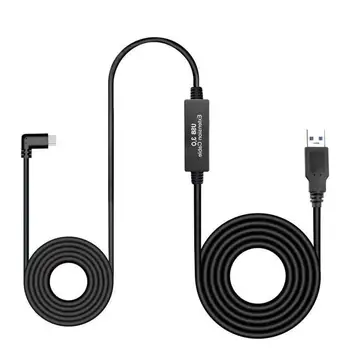 Hight Quality 5m USB Type A To C Extension Cable 5Gbps USB 3.0 Cable For Oculus Quest/Link/Quest 2 VR Glasses
Hight Quality 5m USB Type A To C Extension Cable 5Gbps USB 3.0 Cable For Oculus Quest/Link/Quest 2 VR Glasses