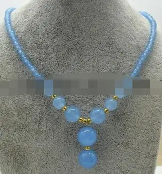 6mm+12mm South African Blue Aquamarine Gemstone Beads Pendants Necklace 18'' AAA
6mm+12mm South African Blue Aquamarine Gemstone Beads Pendants Necklace 18'' AAA