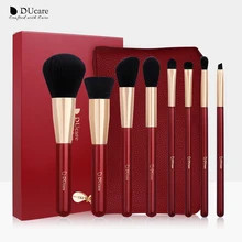 Ducare 8 pçs pincéis de maquiagem conjunto com saco sombra de olho fundação pó contorno compõem escova cosméticos beleza kit de ferramentas(China)