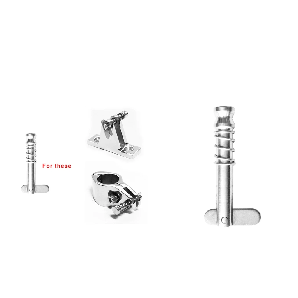2pcs Boat Bimini Top Quick Release Pin Spring Loaded - Marin Stainless Steel 2pcs Boat Bimini Top Quick Release Pin Spring Loaded - Marin Stainless Steel